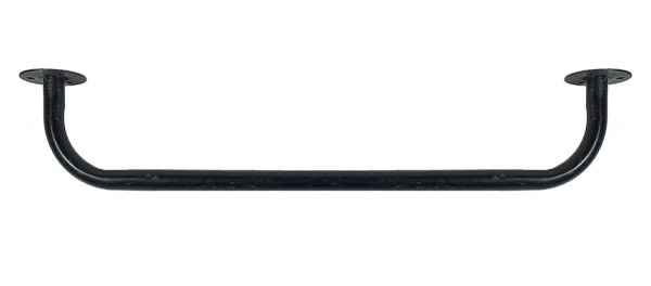 Handtuchhalter Schwarz Metall Handtuchstange Wandmontage Vintage-Stil 47cm