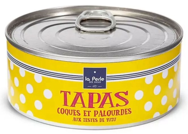 La Perle des Dieux Tapas von Venusmuscheln u. Herzmuscheln mit Yuzu - Dose 215 g