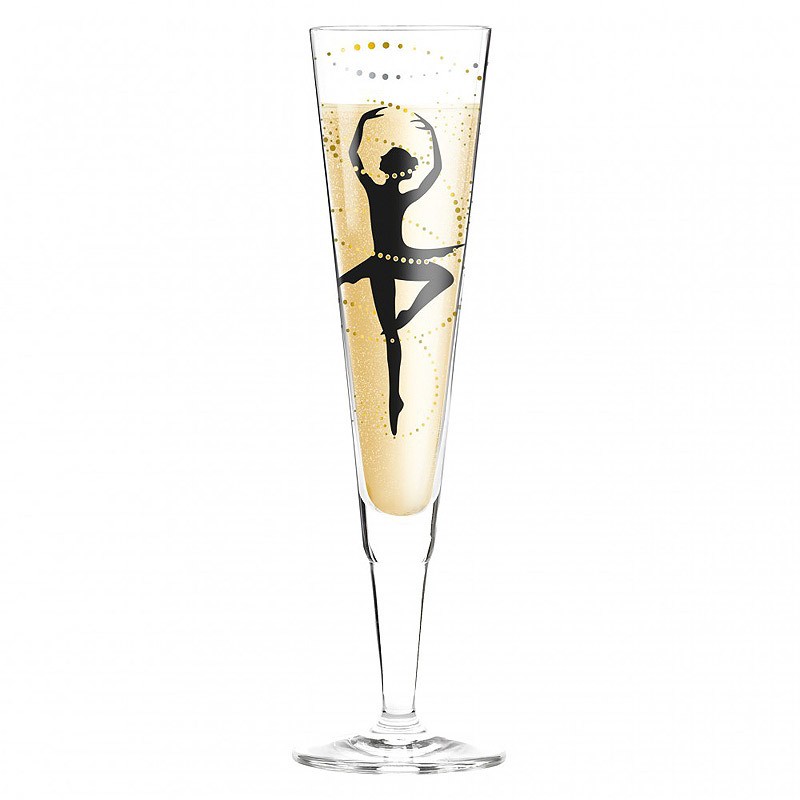 Ritzenhoff Champagnerglas mit Serviette Champus Design Andrea Vecera Ritzenhoff Champagnerglas mit Serviette Champus Design Andrea Vecera