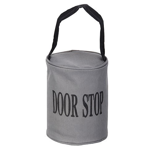 Cooler Türstopper Türsperre Sack Door-Stop Grau