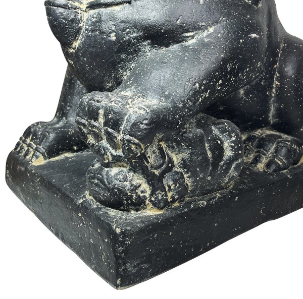 Chinesische Tempellöwen 2 Stück Wächterlöwen Statue Fu Hunde Steinlöwe Steinguss 40cm