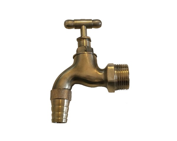 Kleiner Wandbrunnen Nostalgie Waschbecken Antik-Stil Gusseisen Braun H 39cm