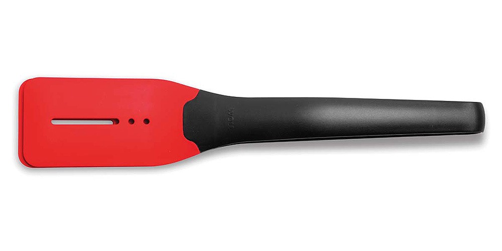 Woll Cook-It Küchenzange mit Silikon-Kopfteil Schwarz Rot
