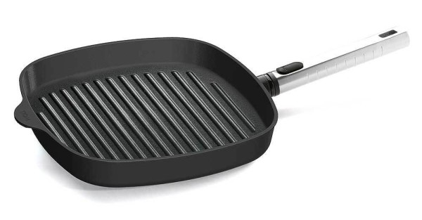 Woll Steakpfanne Diamond Pro Logic Induktion Aluguss abnehmbarer Stiel 28 x 28 cm