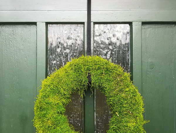 Türkranzhalter Metall Schwarz Türhaken für Kränze Weihnachtskranz Kranzhalter