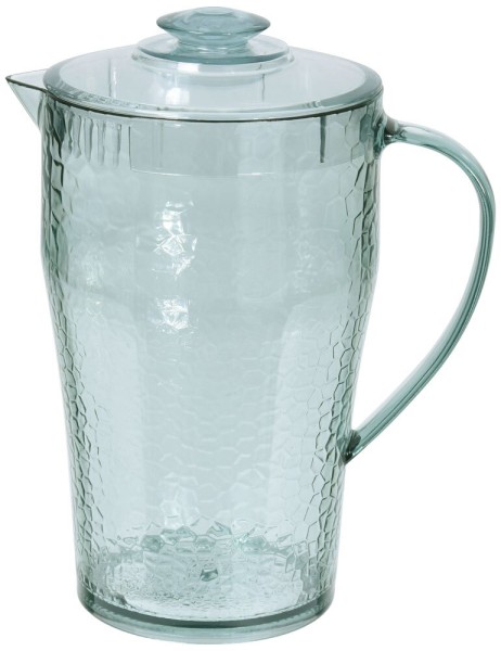 Wasserkrug 1,9l Kunststoff Krug mit Deckel Karaffe für Camping Party Picknick