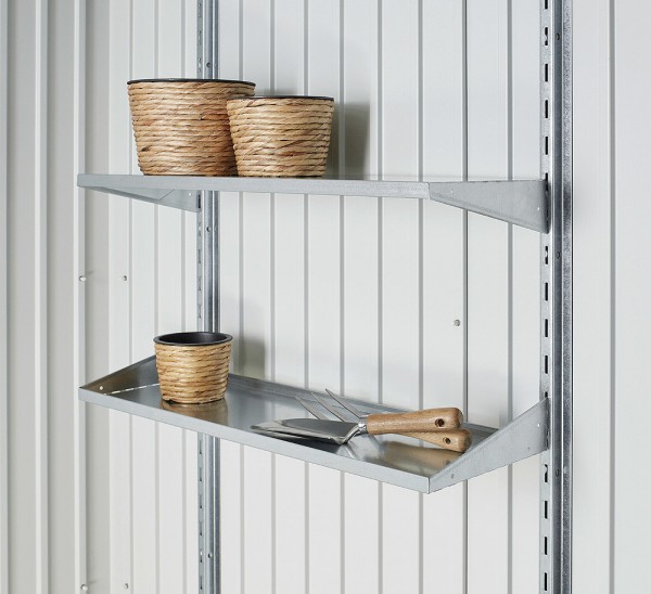 Biohort Geräteschrank 230 Aufbewahrungsschrank 227x83x182,5cm Dunkelgrau-Metallic