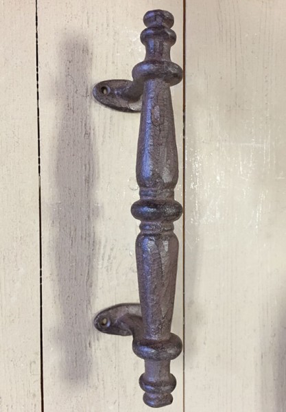 Griff Gusseisen Rustikal für Tür Schrank Schublade Antik-Stil Braun 24cm