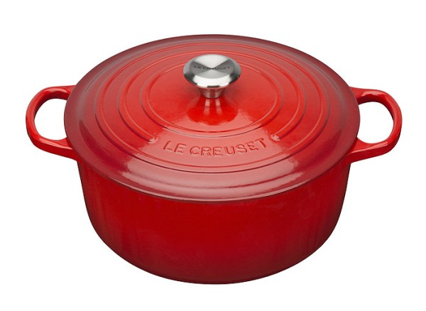 Le Creuset Bräter Signature Rund Gusseisen Kirschrot 20cm