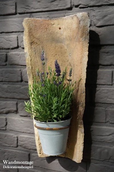 Hängetopf Echt Antiker Dachziegel Wand Blumentopf Zink Wandtopf Landhausstil