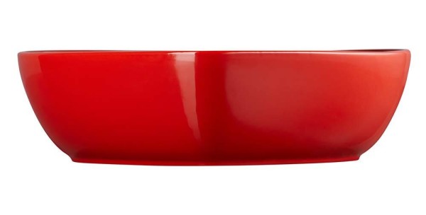 Le Creuset Servierschale Herzform Steinzeug Kirschrot 30cm