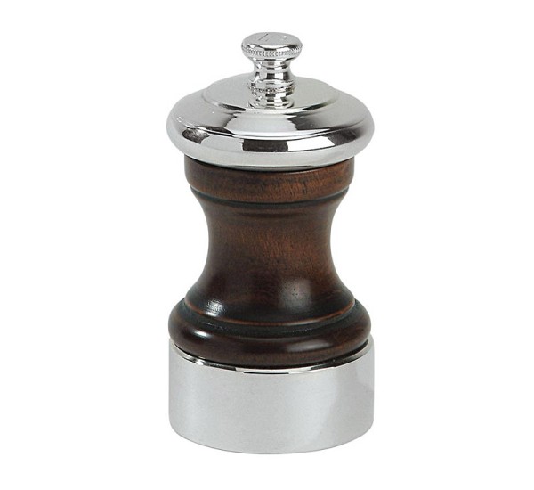 Peugeot Palace Salzmühle Holz poliert/versilbert 10cm