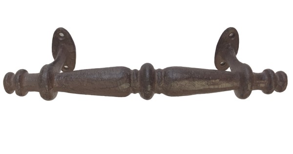 Griff Gusseisen Rustikal für Tür Schrank Schublade Antik-Stil Braun 24cm