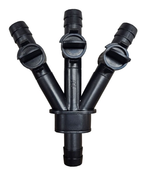 Ubbink Dreiwegehahn Regelbar 19 mm (3/4") für Teich Schlauch Wasserspeier