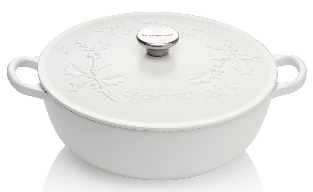 Le Creuset Bräter Holly Rund Gusseisen Cotton 26cm LE CREUSET Bräter