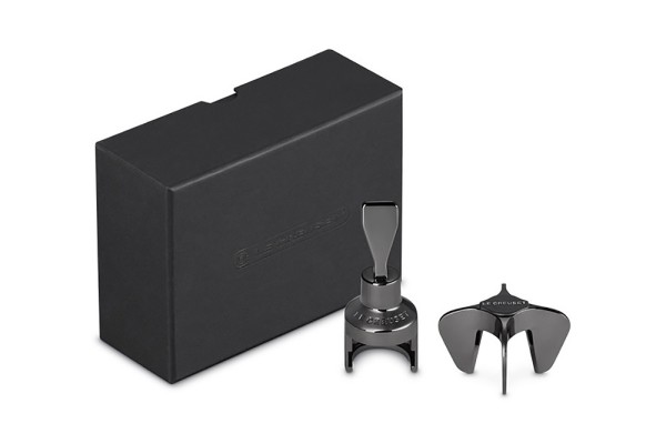 Le Creuset GS-102 Sektöffner und Sektverschluss Geschenkset Black Metal