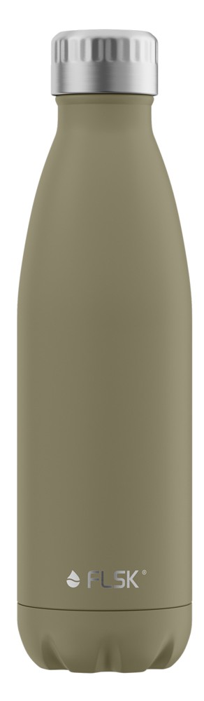 FLSK Trinkflasche Khaki Isolierflasche Grün - 2. Generation 750 ml