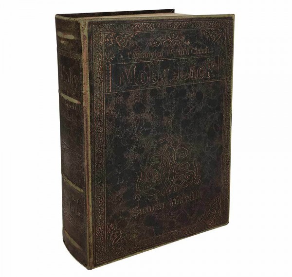 Hohles Buch MOBY DICK mit Geheimfach Vintage Buchversteck Antik-Stil 30cm