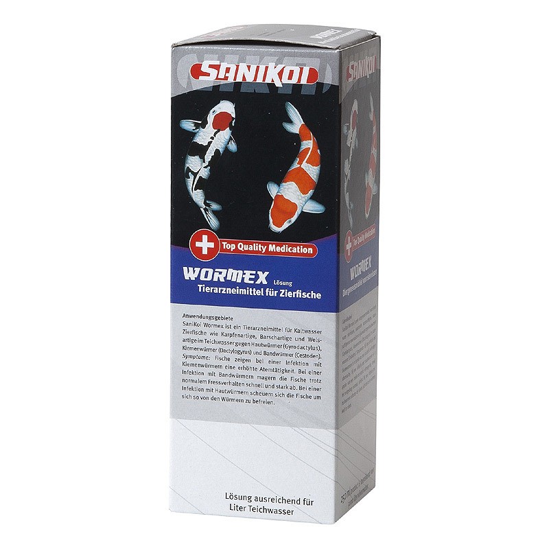 Sanikoi Wormex 250ml für 5000 L gegen Würmer Medikament für Fische