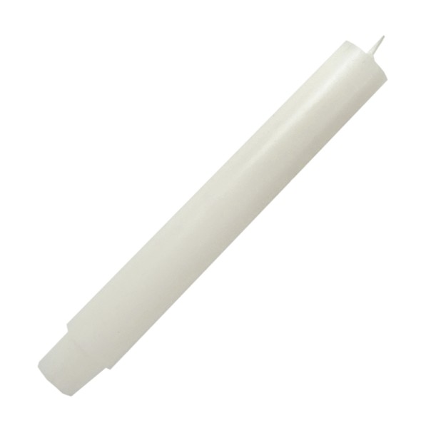 Dicke Stabkerze Durchgefärbt Elfenbein Weiß 20cm x 2,5cm Tropffrei Premium