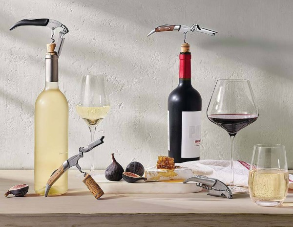 Le Creuset Premium Kellnermesser Sommeliermesser Holz Schwarze Walnuss