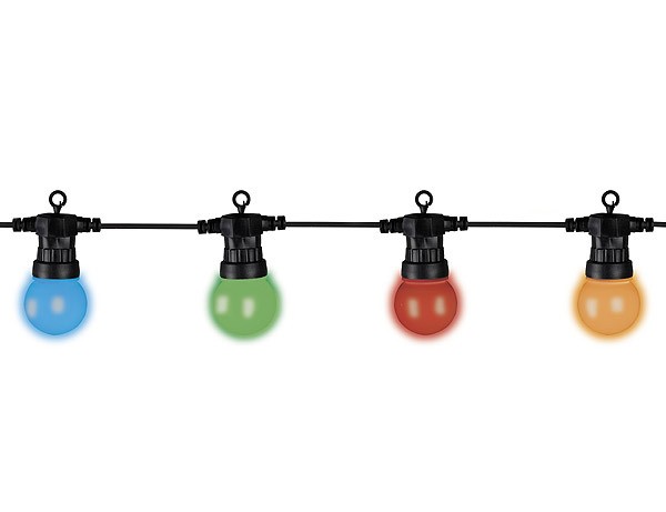 Bunte LED Partylichterkette Erweiterungs-Set zu 490152 20 LEDs 9,5m