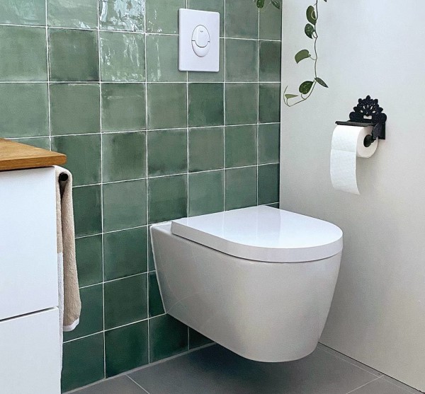 Toilettenpapierhalter Nostalgie Gusseisen Rustikal Antik-Stil Braun