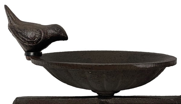 Vogeltränke Wandmontage Vögelchen Futterschale Vogelbad Gusseisen Antik-Stil