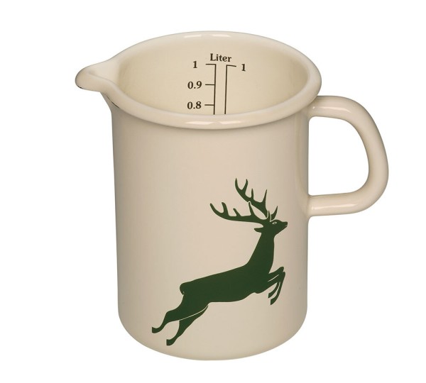 Riess Küchenmaß Emaille Messbecher Hirsch Grün 10cm