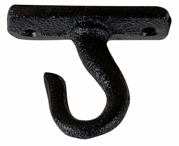 Deckenhaken Wandhaken Rustikal Wandhalterung Gusseisen Antik-Stil Schwarz 5,5cm