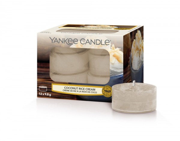 Yankee Candle Teelichte Cocnut Rice Cream 12 Stück