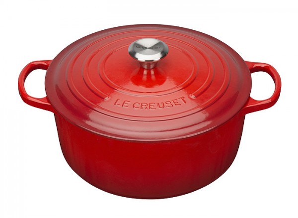 Le Creuset Bräter Signature Rund Gusseisen Kirschrot 30cm
