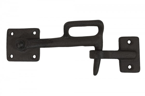 Türhaken Türriegel Türschloß Gusseisen Antik-Stil Schwarz 20cm