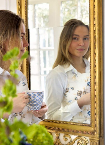 Greengate Tasse Hilda beige Steingut