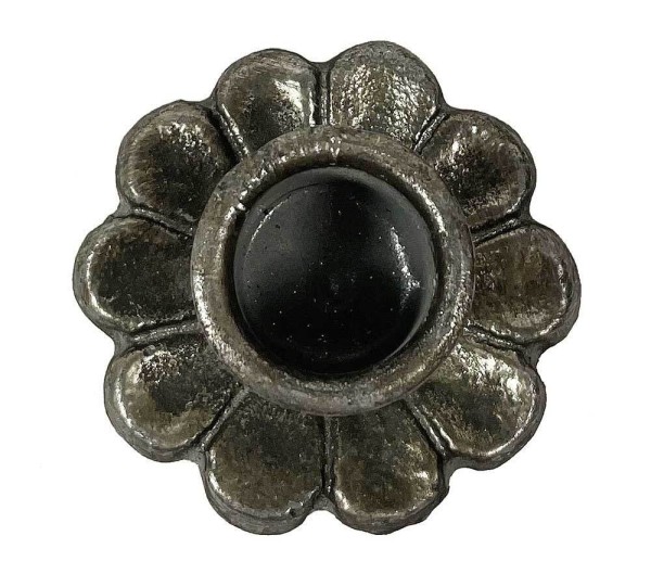 Kerzenständer Vintage Silber Gusseisen Kerzenhalter Antik-Stil Ø 6cm