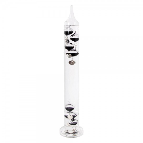 Galileo Thermometer Galileisches Glasthermometer Flüssigkeitsthermometer 39cm