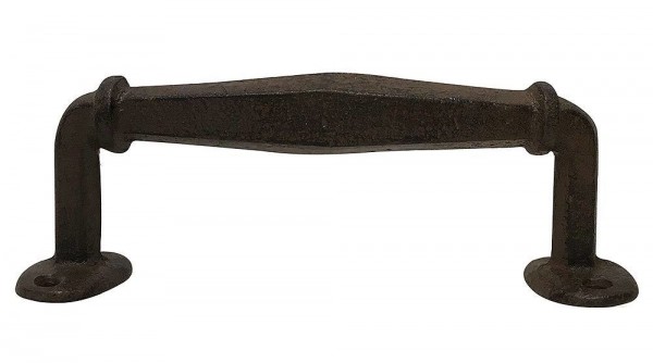 Rustikaler Griff Schubladengriff Möbelgriff Gusseisen Antik-Braun 17cm