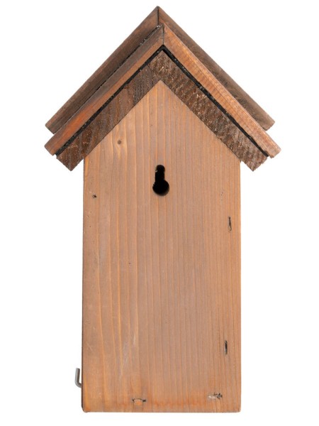 Vogelhaus für Zaunkönige Nistkasten Holz mit Bitumendach 23cm