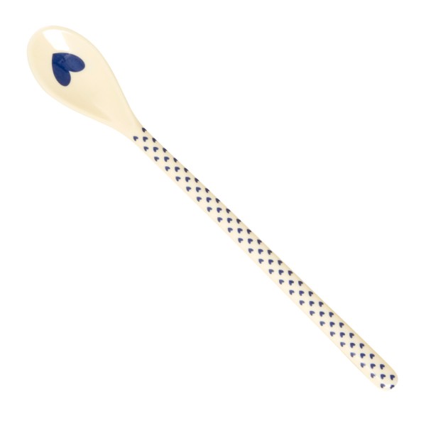Rice Melamin Latte Löffel Hearts Prints Blau Herz Melaminlöffel
