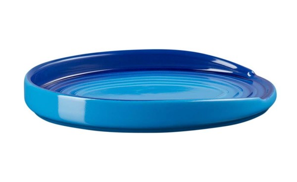 Le Creuset Kochlöffelablage Oval Kochlöffelhalter Steinzeug Azure Blau