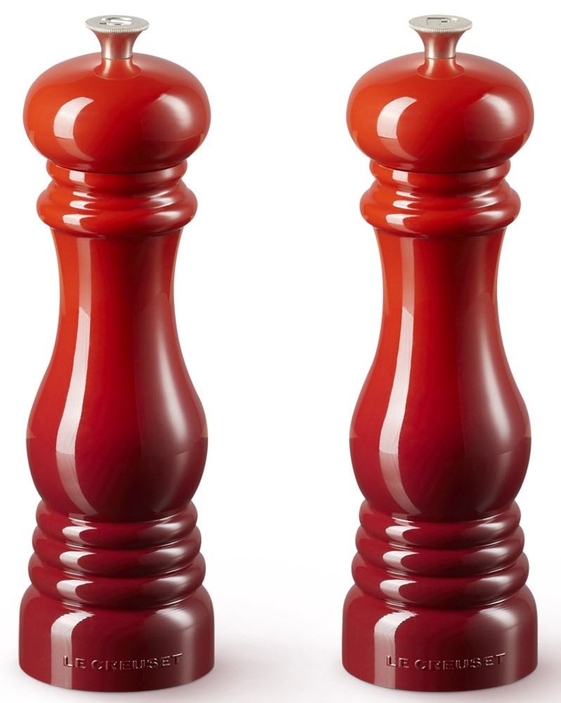 Le Creuset Mühlen Set Kirschrot Salz- & Pfeffermühle 21cm günstig online kaufen
