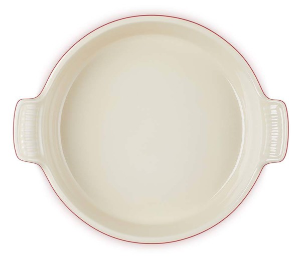 Le Creuset Auflaufform Tradition Rund Steinzeug Kirschrot 24cm
