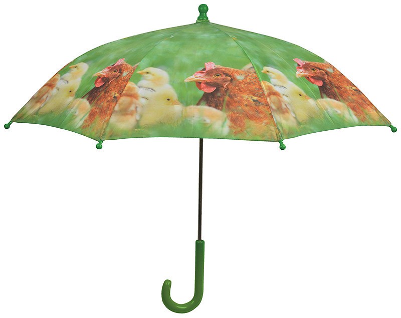 Kinder Regenschirm Hühner Bauernhof Ø 70 cm Kinderschirm für Jungen und Mädchen