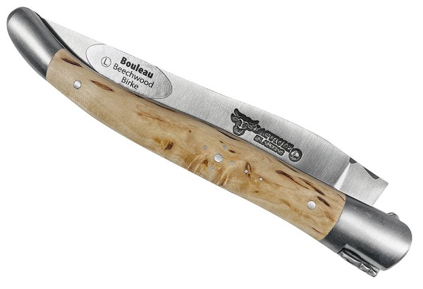 Laguiole en Aubrac Taschenmesser Birke (Bouleau) matt 12 cm