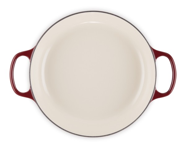 Le Creuset Gourmet-Profitopf Signature Gusseisen Garnet (Rhone) Bordeaux-Rot 30cm