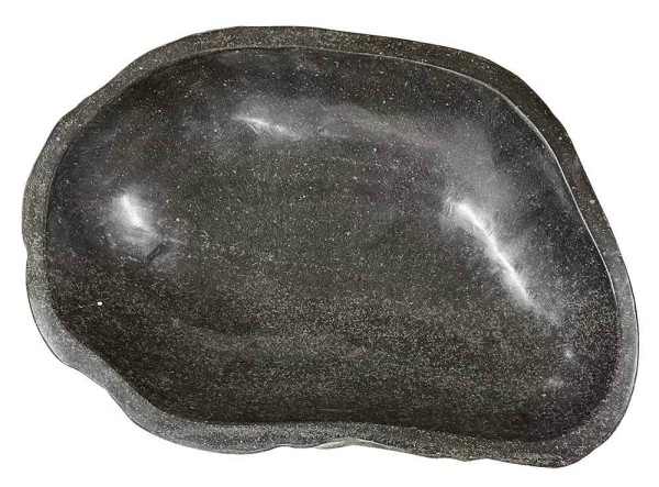 Naturstein Schale Groß Miniteich Teichschale Flussstein Becken Vogeltränke 58cm