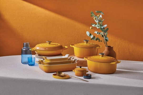 Le Creuset Bräter Signature Rund Gusseisen Nectar Gelb
