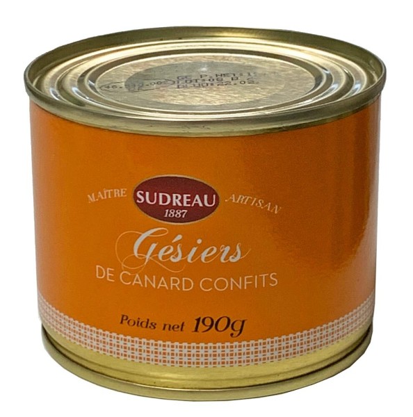 Sudreau Eingelegte Entenmägen Gésiers de Canard Confits - Dose 190 g