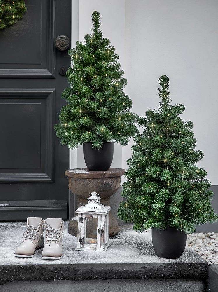 Weihnachtsbaum knstlich mit Beleuchtung 90 cm Topf LED Lichterkette  Warmwei kaufen | Gartentotal.de