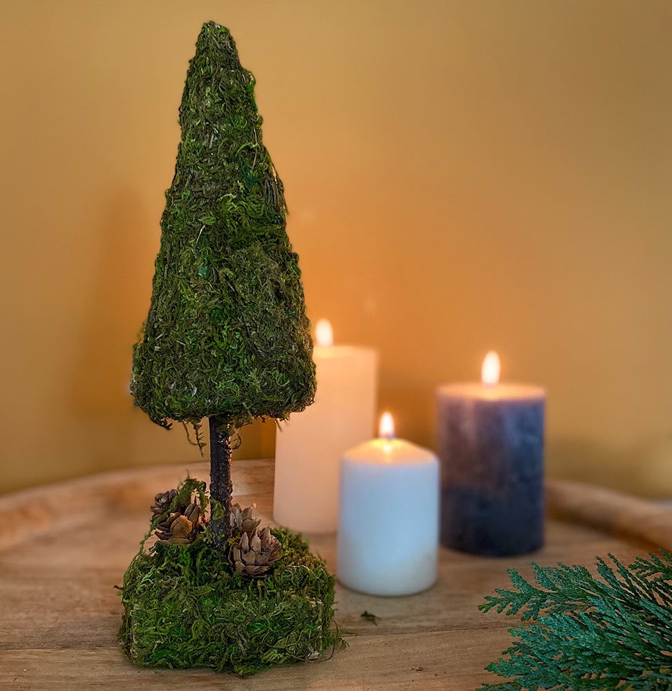 Kleiner Weihnachtsbaum Moos Grün Mini Tannenbaum Weihnachtsdeko 30cm